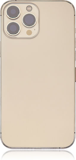 Back Housing W Small Parts Iphone 13 Pro Max Eu Global Version Aftermarket Plus Gold