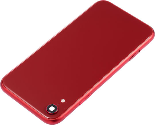 Back Housing Small Components Pre-installed Iphone Xr No Logo Aftermarket Plus Red