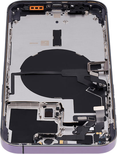 Back Housing W Small Parts Iphone 14 Pro Max Eu Global Version Aftermarket Plus Deep Purple
