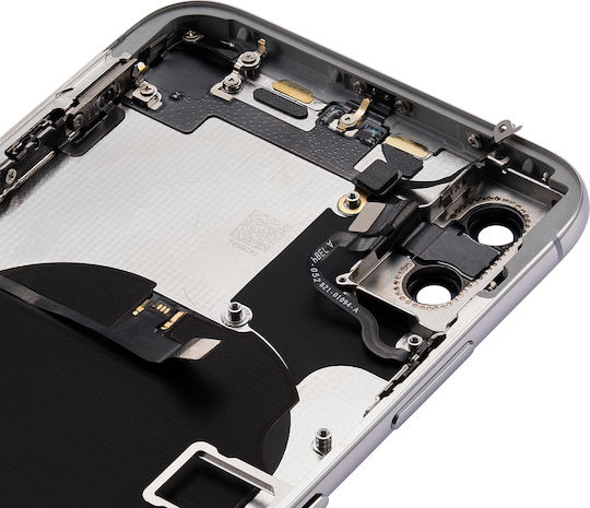 Back Housing Small Components Pre-installed Iphone X No Logo Aftermarket Plus Silver
