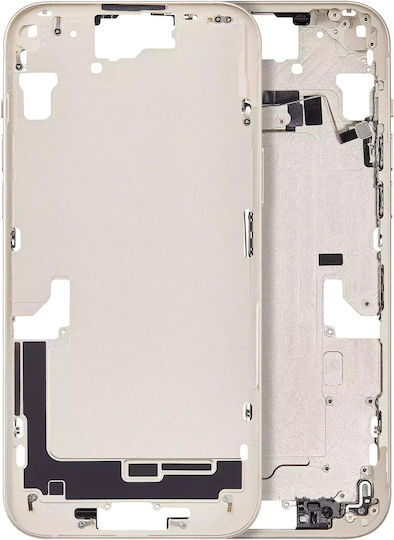 Mid-frame Housing W Small Parts Iphone 15 Plus Eu Global Version Aftermarket Plus Yellow