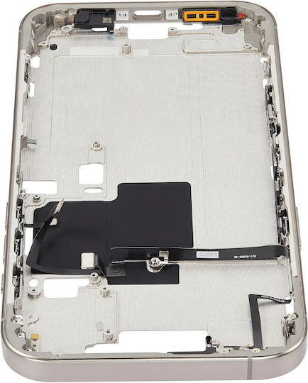 Mid-frame Housing Power Volume Button Iphone 16 Pro Max Eu Global Version Aftermarket Plus Natural Titanium