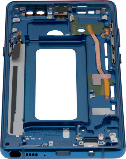 Mittleres Gehäuse Samsung Galaxy Note 8 Kleine Teile Tiefsee Blau
