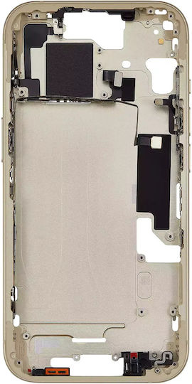 Mid-frame Housing W Small Parts Iphone 15 Us Version Aftermarket Plus Yellow