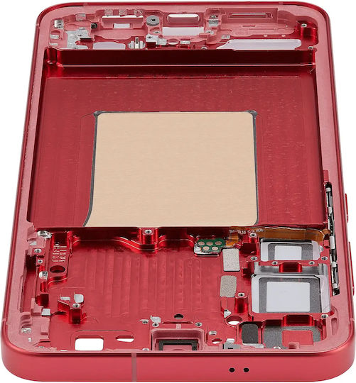Средна Рамка За Samsung Galaxy S25 Plus 5G Us & International Version Корал Червена