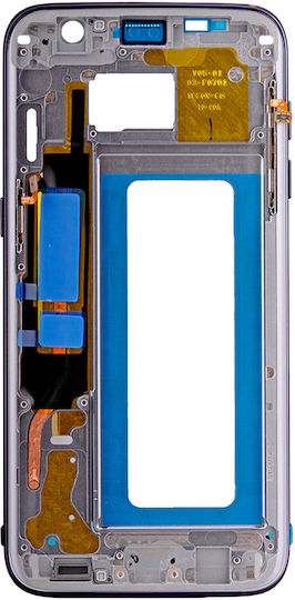 Mid-frame Housing Samsung Galaxy S7 Edge Small Parts Black