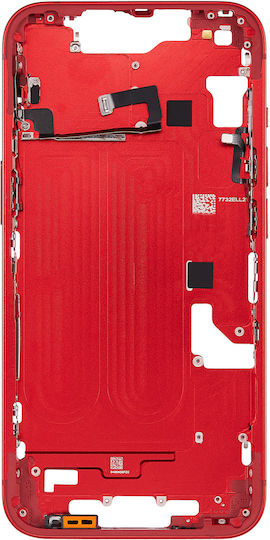 Mid-frame Housing W Small Parts Iphone 14 Eu Global Version Aftermarket Plus Red