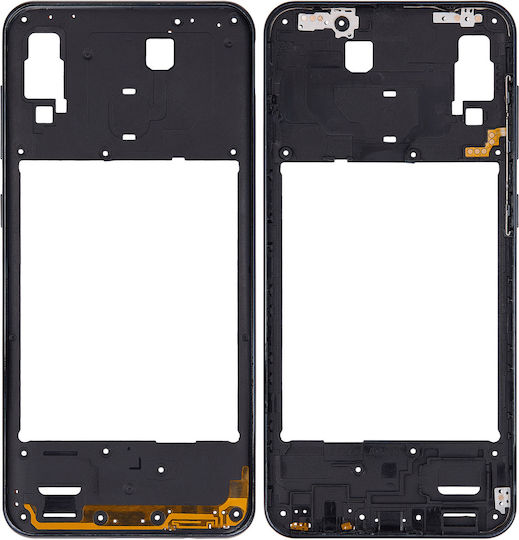 Mid-frame Housing Samsung Galaxy A30 A305 2019 Aftermarket Plus Black