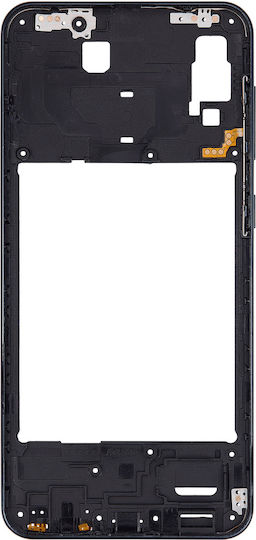 Mid-frame Housing Samsung Galaxy A30 A305 2019 Aftermarket Plus Black