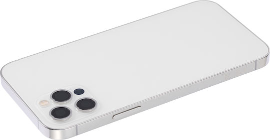 Back Housing W Small Parts Iphone 12 Pro Eu Global Version Aftermarket Plus Silver