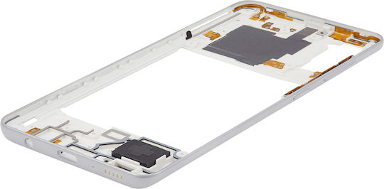 Mid-frame Housing Samsung Galaxy A41 A415 2020 Aftermarket Plus Prism Crush Silver