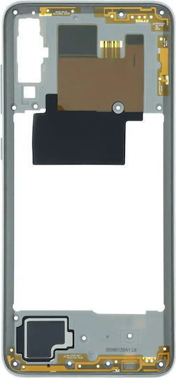 Mid-frame Housing Compatible Samsung Galaxy A70 A705 Service Pack White