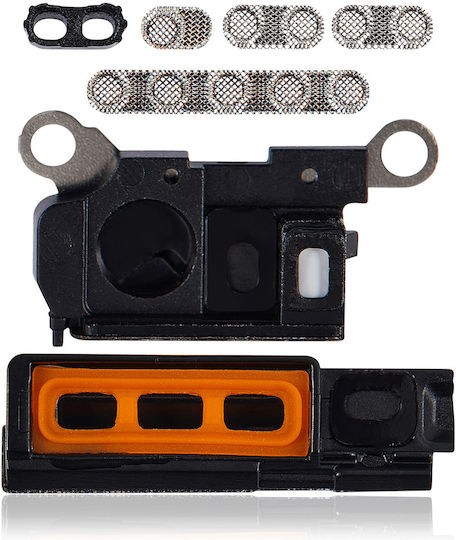 Lautsprecher Mikrofon Mesh iPhone 15 Pro Max Schwarzes Titan 10er Pack