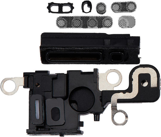 Lautsprecher Mikrofon Mesh iPhone 15 Schwarz 10er Pack