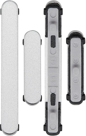 Hartknöpfe Power Volume Samsung Galaxy S25 Ultra Titanium Silber