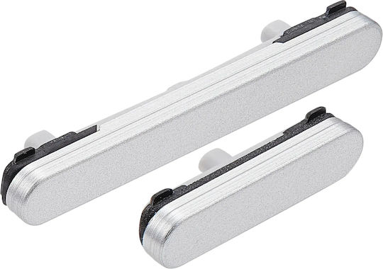 Hartknöpfe Power Volume Samsung Galaxy S25 Ultra Titanium Silber