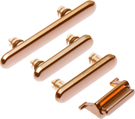 Hartknöpfe Power Volume Schalter Iphone Xs / Xs Max Gold