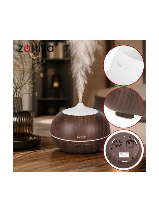Zortiva LED Aromatherapy Device Brown 400ml 19449