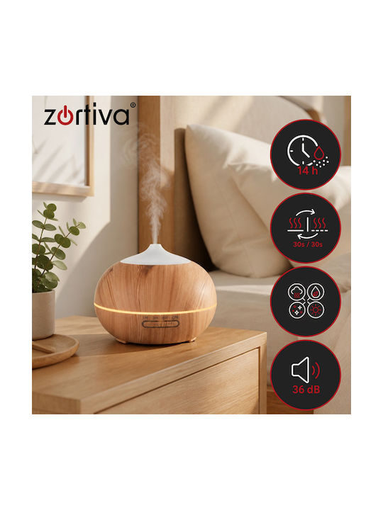 Zortiva Led Συσκευή Αρωματοθεραπείας Μπεζ 400ml 19450