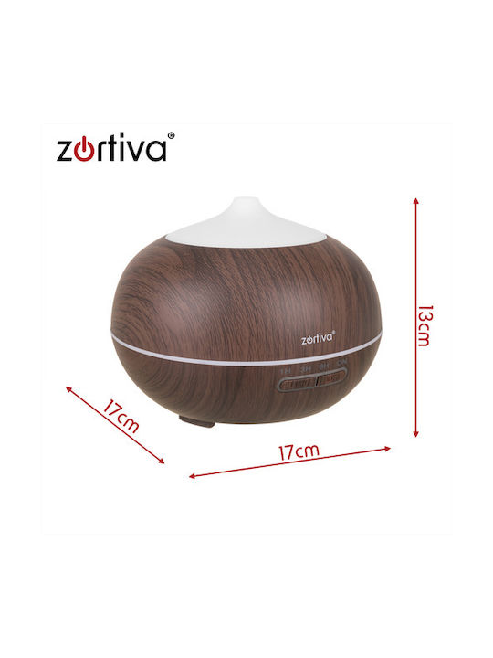 Zortiva LED Aromatherapy Device Brown 400ml 19449