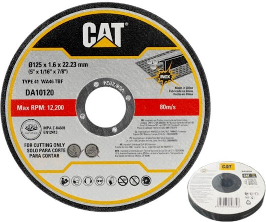 CAT Metall-Schleifscheibe 125mm 10 Stück