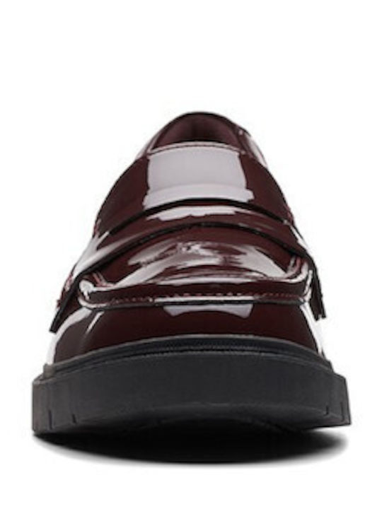 Λουστρίνι Γυναικεία Loafers σε Μπορντό Χρώμα