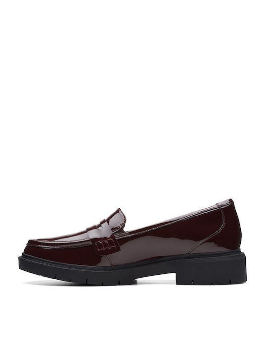 Λουστρίνι Γυναικεία Loafers σε Μπορντό Χρώμα