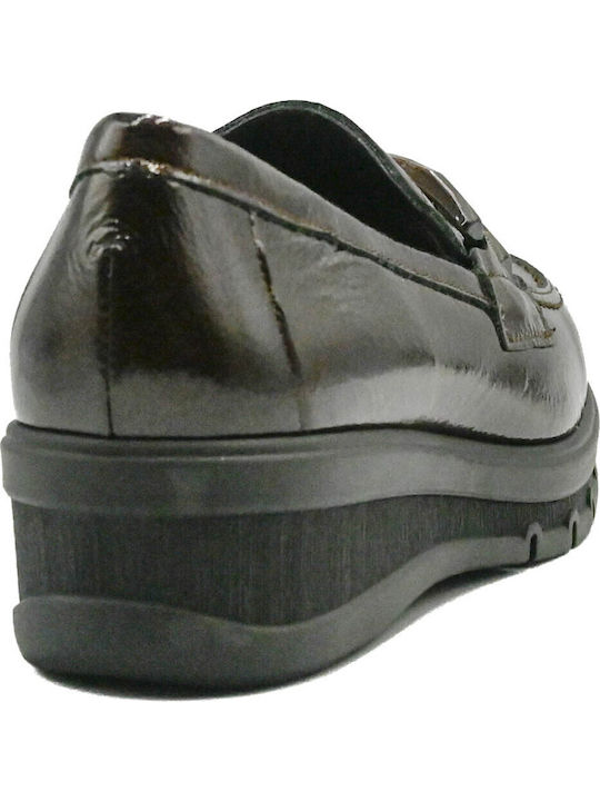 Λουστρίνι Γυναικεία Loafers σε Καφέ Χρώμα