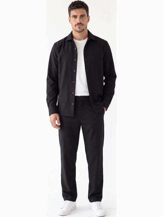 Pantaloni bărbați Set Relaxed Fit Negru