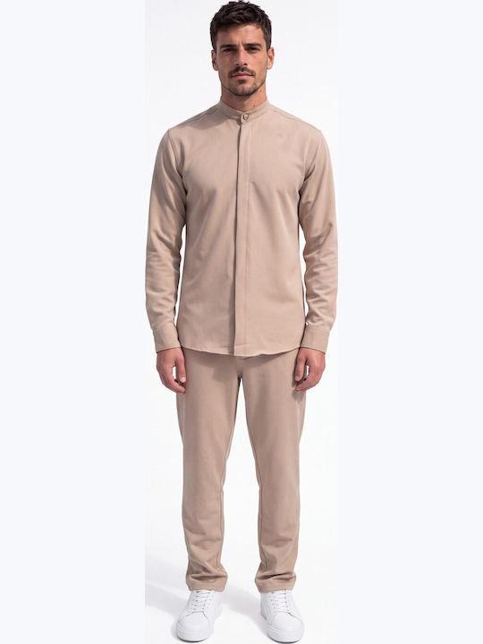 Мъжки панталон Комплект Relaxed Fit Бежов