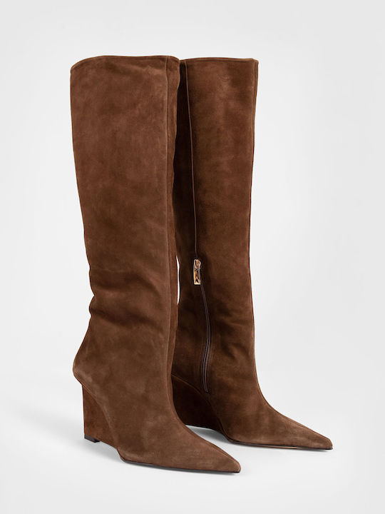 Suede Women's Boots Brown
