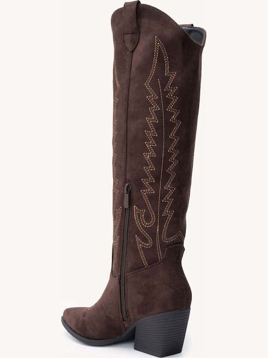 Cizme Western Maro Broderii Vârf Ascuțit