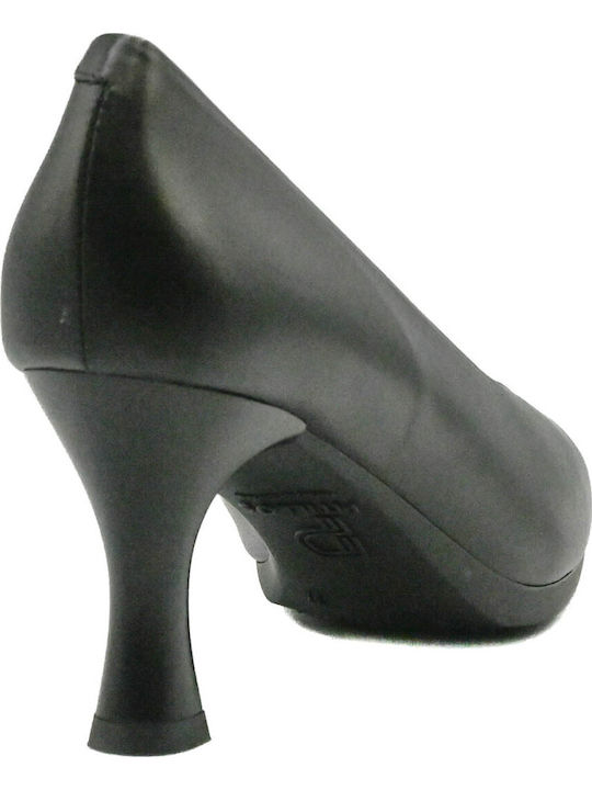 Pantofi Cu Toc Din Piele Cu Toc Stiletto Negri
