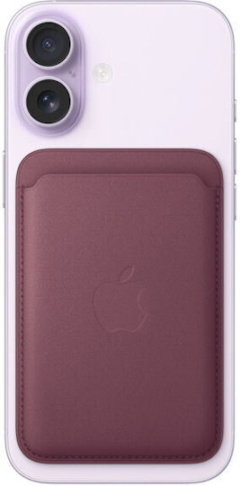 Apple MagSafe Husă pentru carduri FineWoven Wallet with MagSafe Burgundy