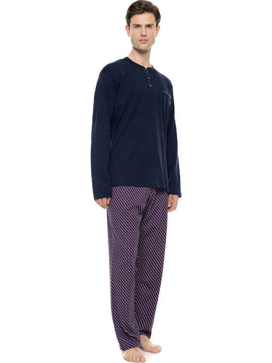 Ulisse Χειμερινή Ανδρική Πιτζάμα Bordo
