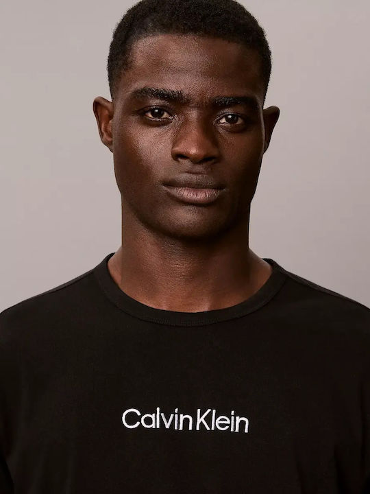 Calvin Klein Winter Checked Men's Cotton Pyjamas Black