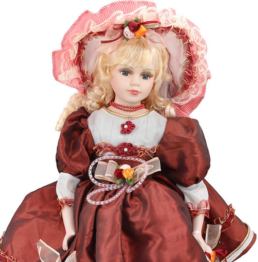 Keskor Păpușă Decorativă Din Porțelan 62cm Keskor Păpușă Decorativă Din Porțelan 62cm