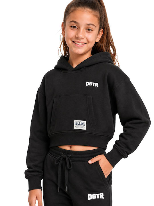 Kids Sweatshirt With Hood Black