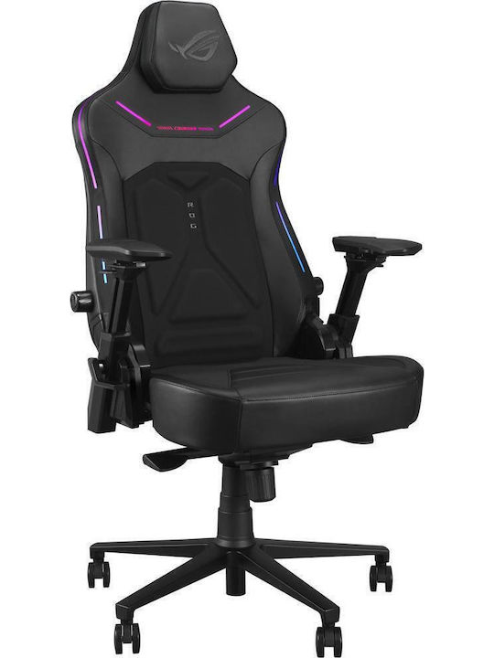 Asus ROG Scaun Gaming din Piele Sintetică cu Brațe Ajustabile și Iluminare RGB Neagră Asus ROG Scaun Gaming din Piele Sintetică cu Brațe Ajustabile și Iluminare RGB Neagră