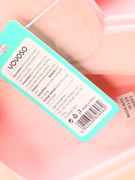 Yoyoso Damen Hausschuhe Rosa