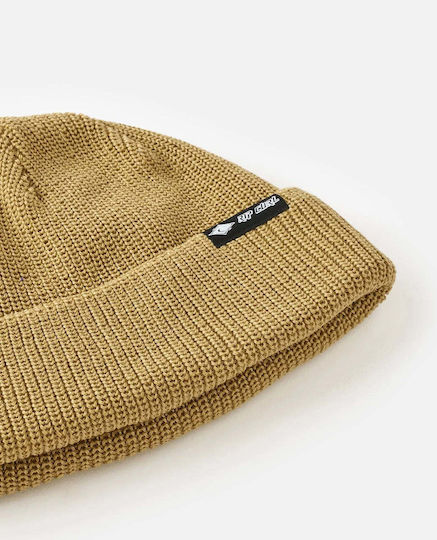 Beanie Unisex Knitted Beanie in Yellow Color