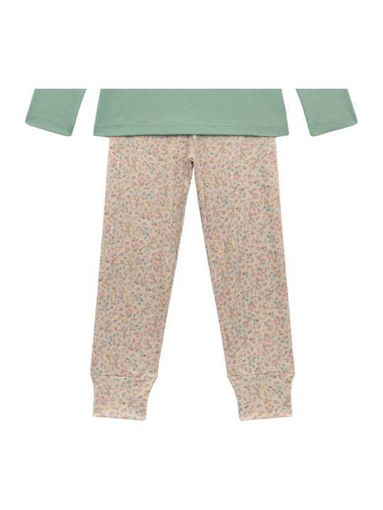 Minerva Kinder-Nachtwäsche Winter Khaki Mist Good Mood