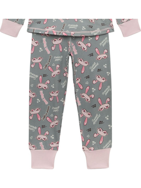Minerva Детска пижама Сива Rabbits Rabbits