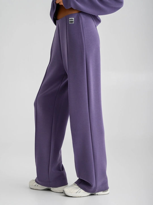 Flared Sweatpants Purple