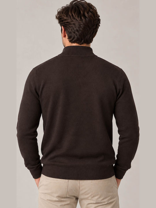 Men's Knitted Cardigan Brown