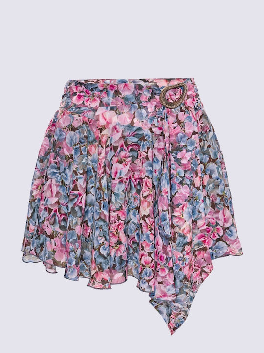 Mini Damenrock Cloche Blumen Muster