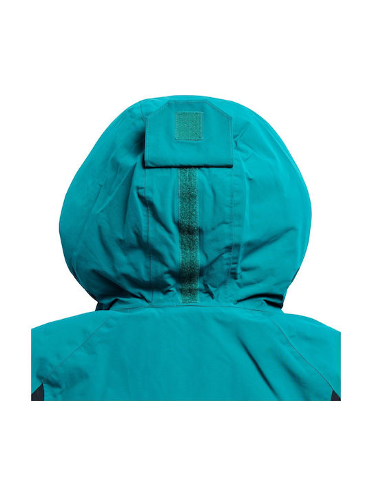 Kinderjacken & Winterjacken Casual Kurze Kinderjacke Pacific Teal/Schwarz