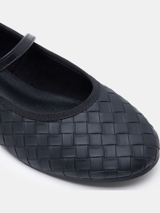 Women's Ballerina Shoes Mary Jane with Strap / Buckle Black