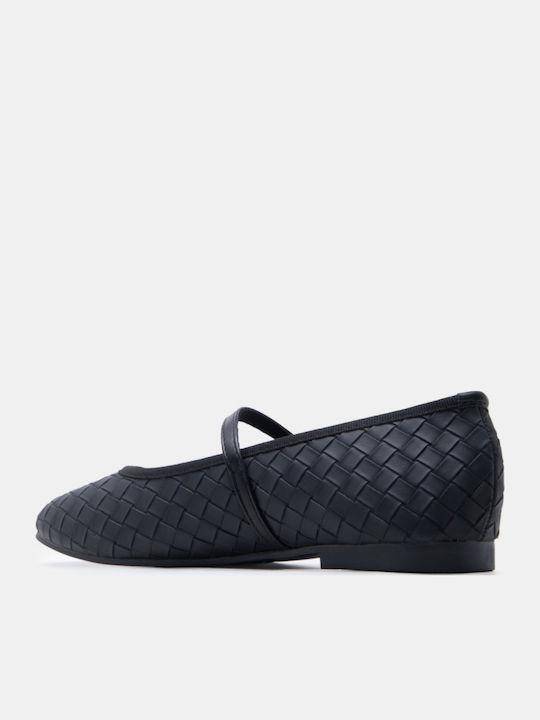 Women's Ballerina Shoes Mary Jane with Strap / Buckle Black