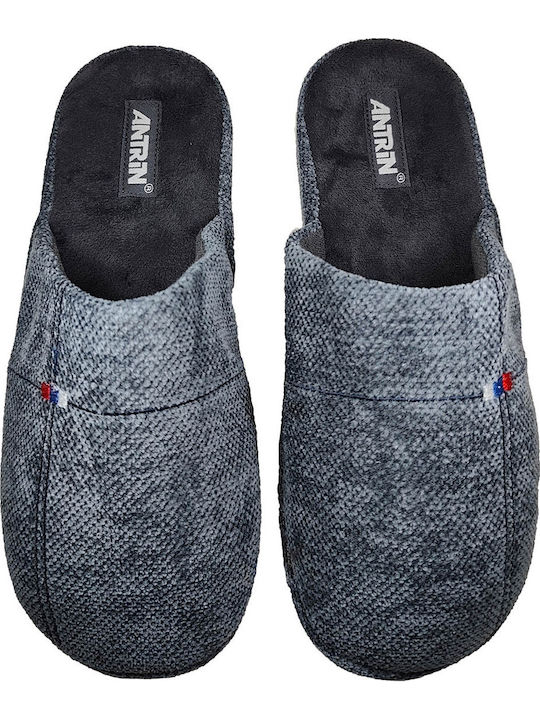 Men's Slippers With Fleece Grey Anatomical